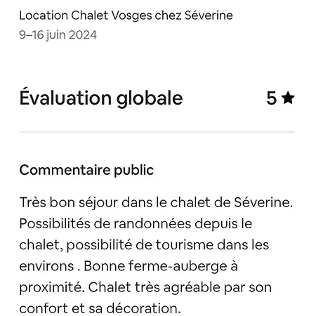 Location Vosges Chez Severine בקתה